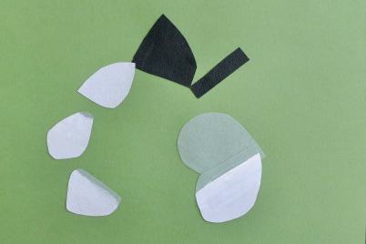 ACRYLIC PAINT AND COLLAGE ON MI-TEINTES PAPER