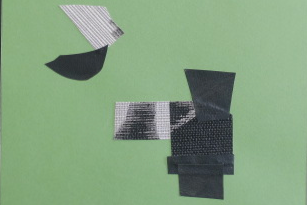 ACRYLIC PAINT AND COLLAGE ON MI- TEINTES PAPER